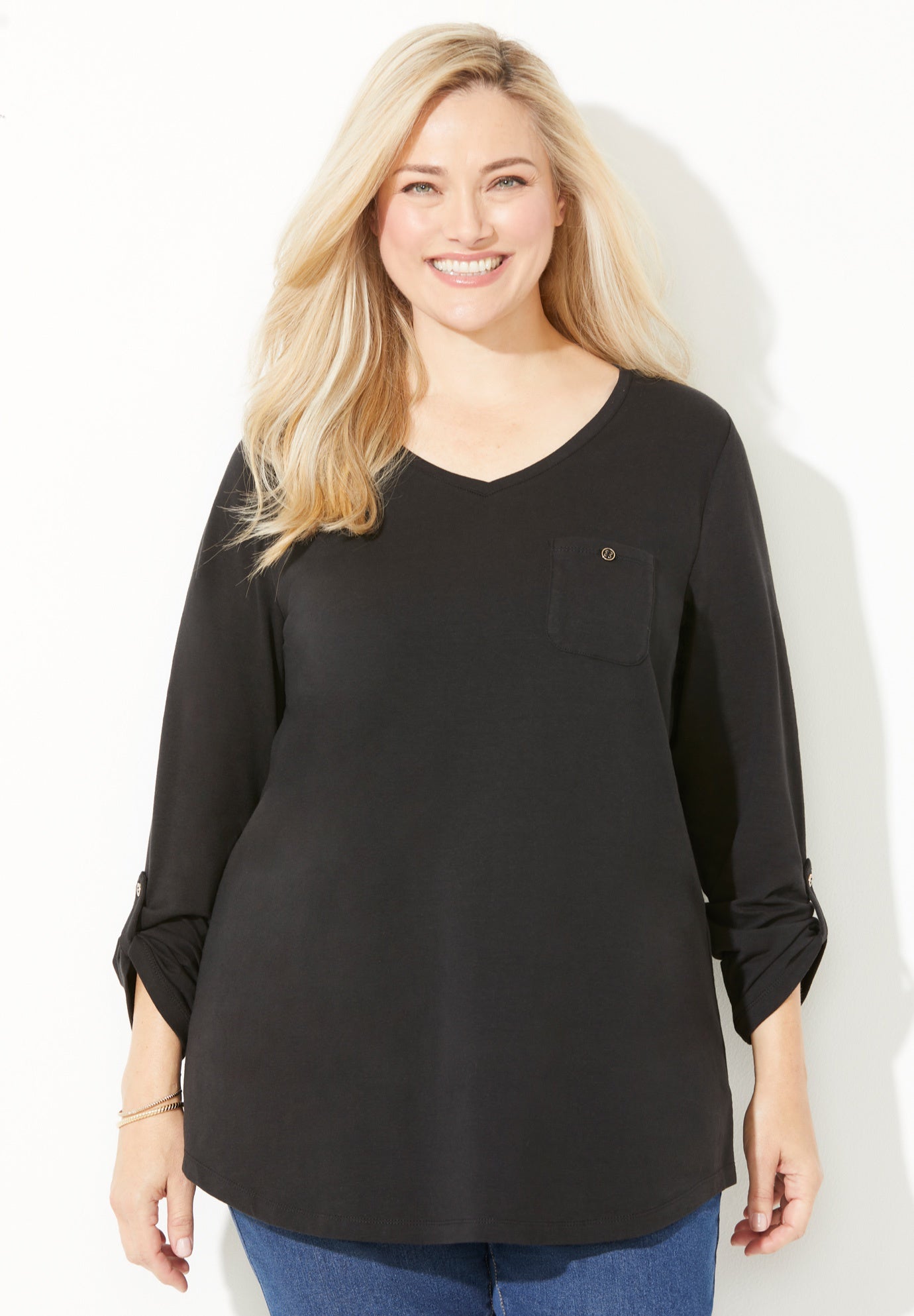 Liz&Me® V-Neck Top image number 0