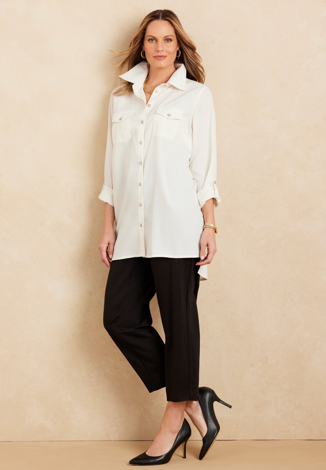 Liz&Me&reg; Camp Shirt image number 1