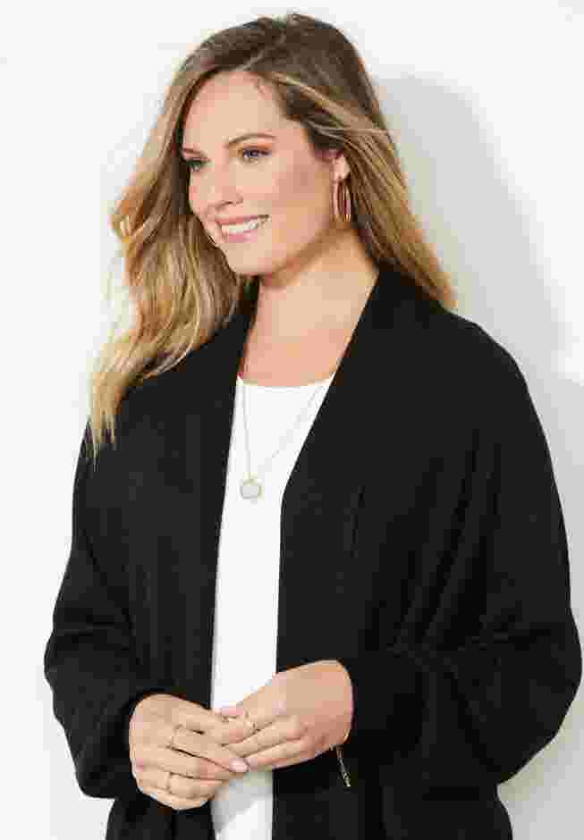Liz&Me® Draped Cardigan image number 3