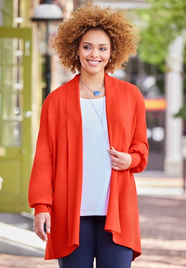 Liz&Me® Draped Cardigan image number 0