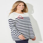 Liz&Me&reg; Heart & Soul Stripe Sweater image number null