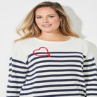 Liz&Me&reg; Heart & Soul Stripe Sweater image number null