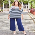 Liz&Me&reg; Heart & Soul Stripe Sweater image number null