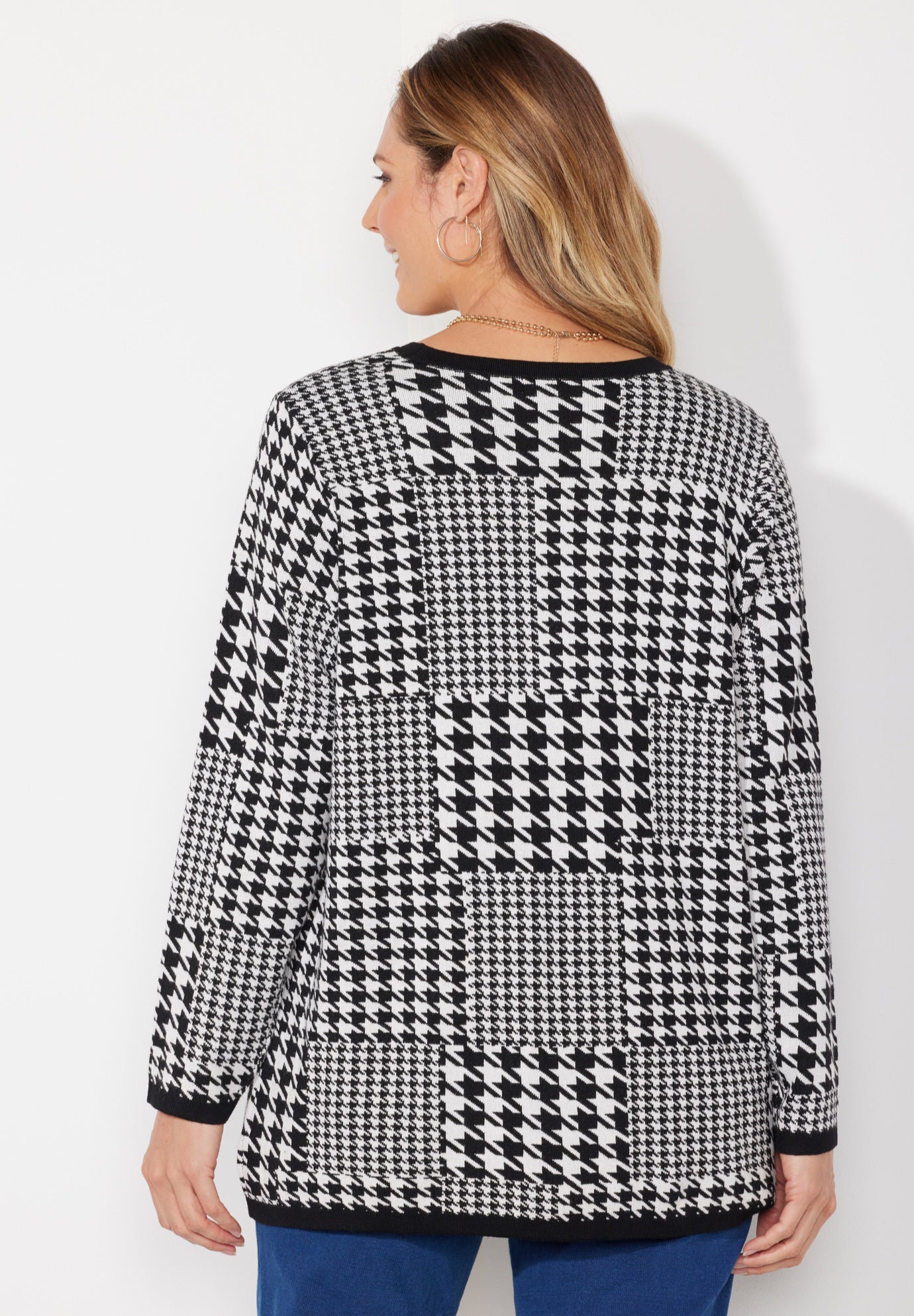 Liz&Me® Patterned Pullover Sweater image number 1