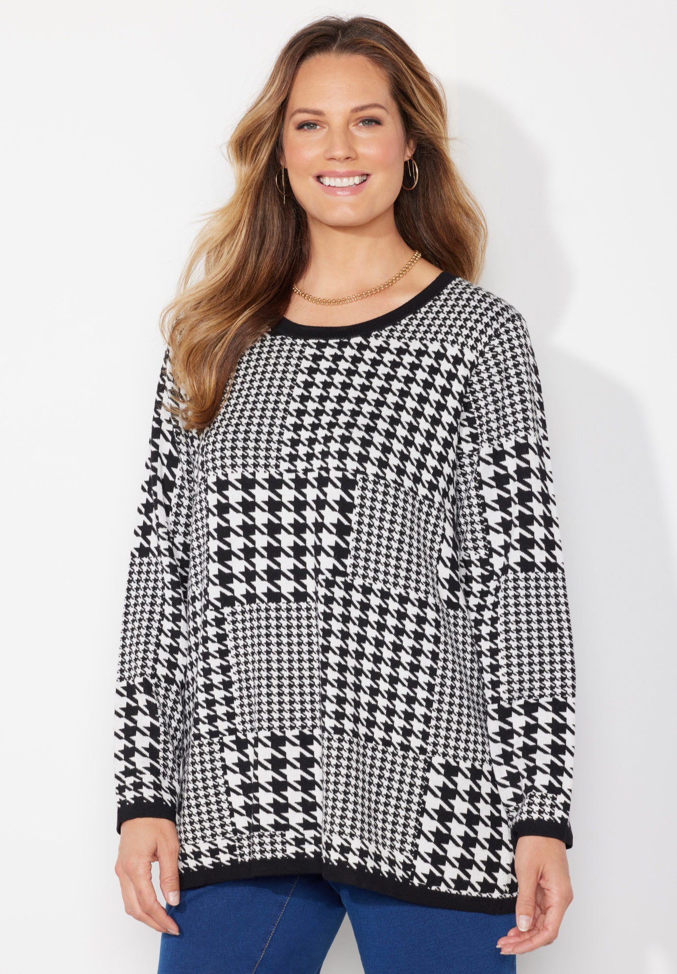 Liz&Me® Patterned Pullover Sweater image number 2