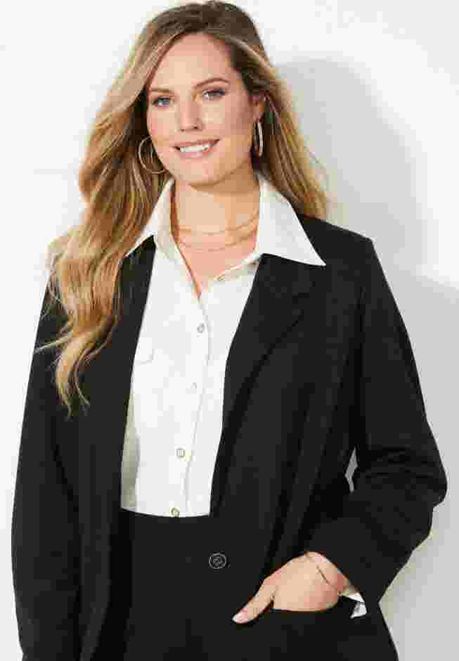 Liz&Me® Ponte Knit Blazer image number 3