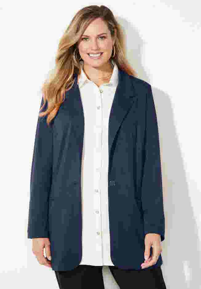 Liz&Me® Ponte Knit Blazer image number 0