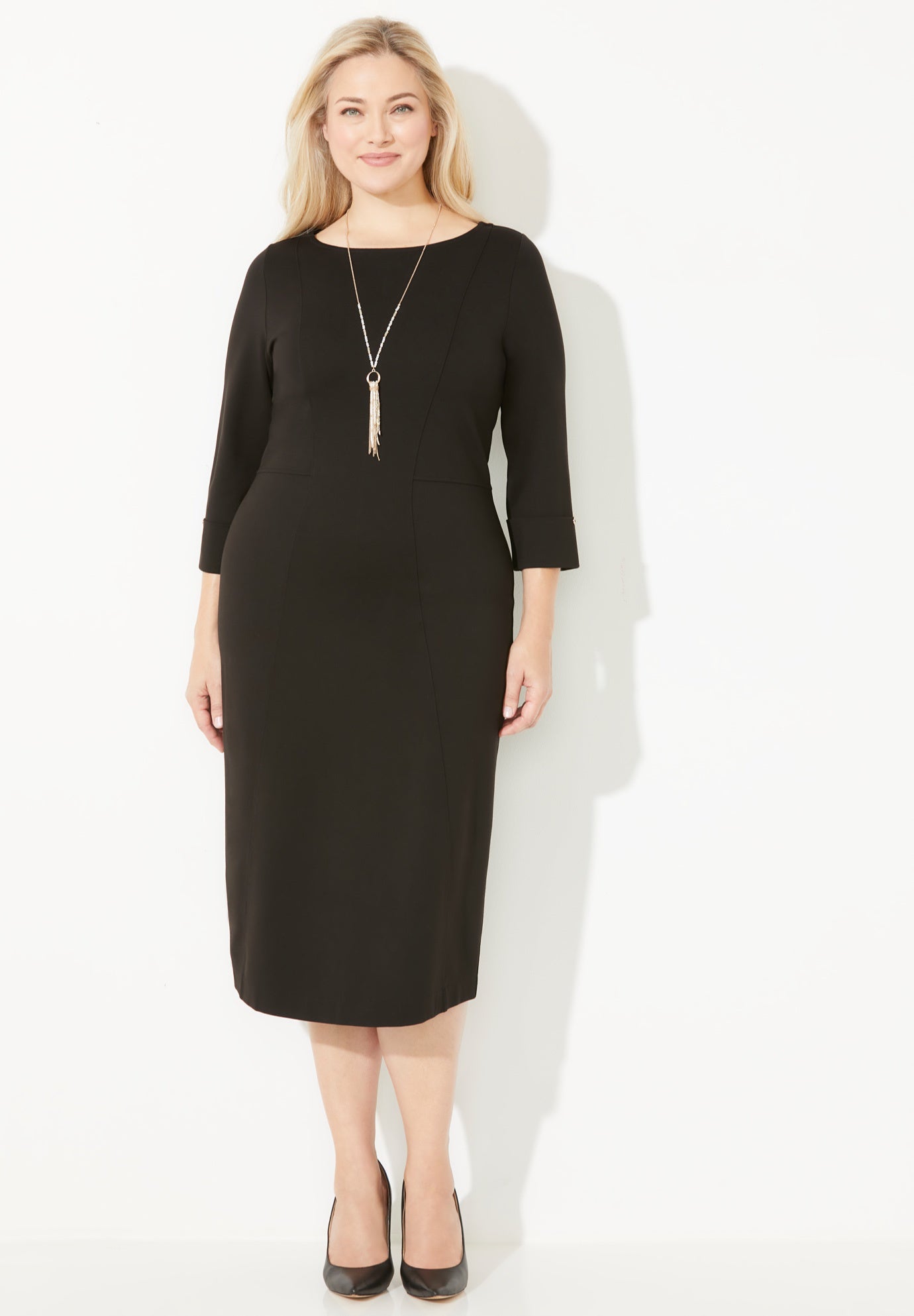 Liz&Me&reg; Ponte Knit Dress image number 0