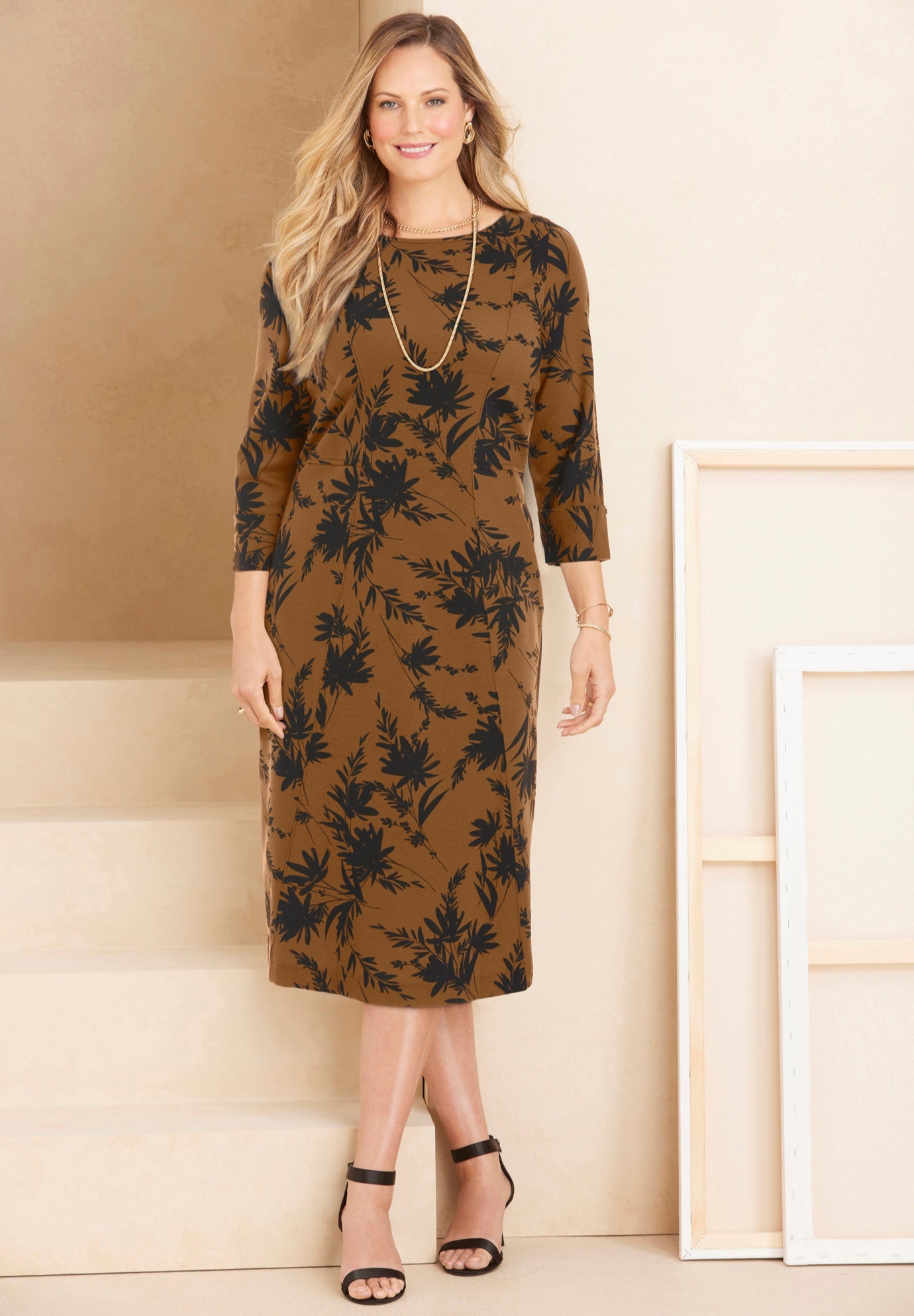 Liz&Me® Ponte Knit Dress image number 0