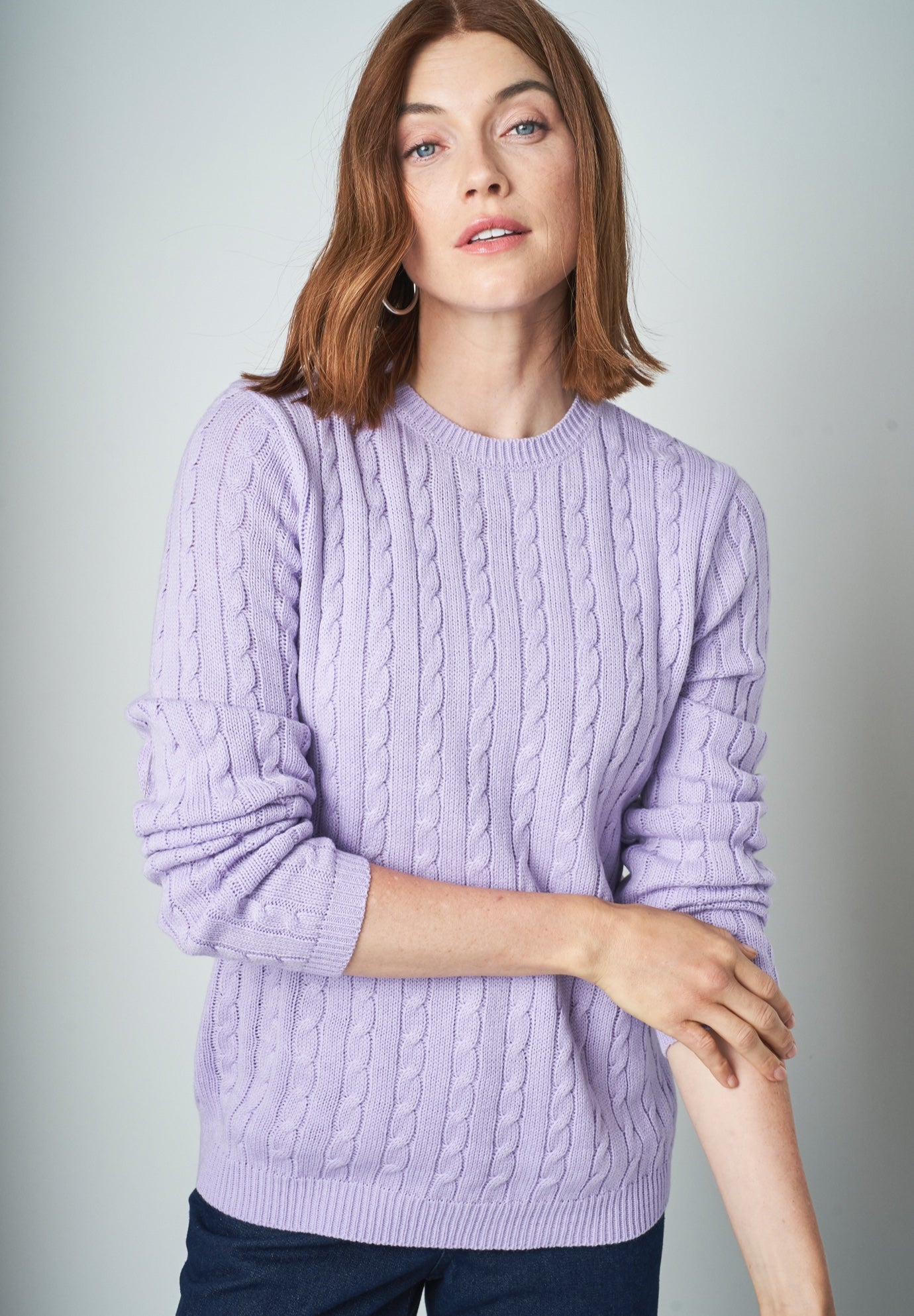 Cable Crewneck Sweater image number 0