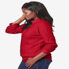 Cable Crewneck Sweater image number null