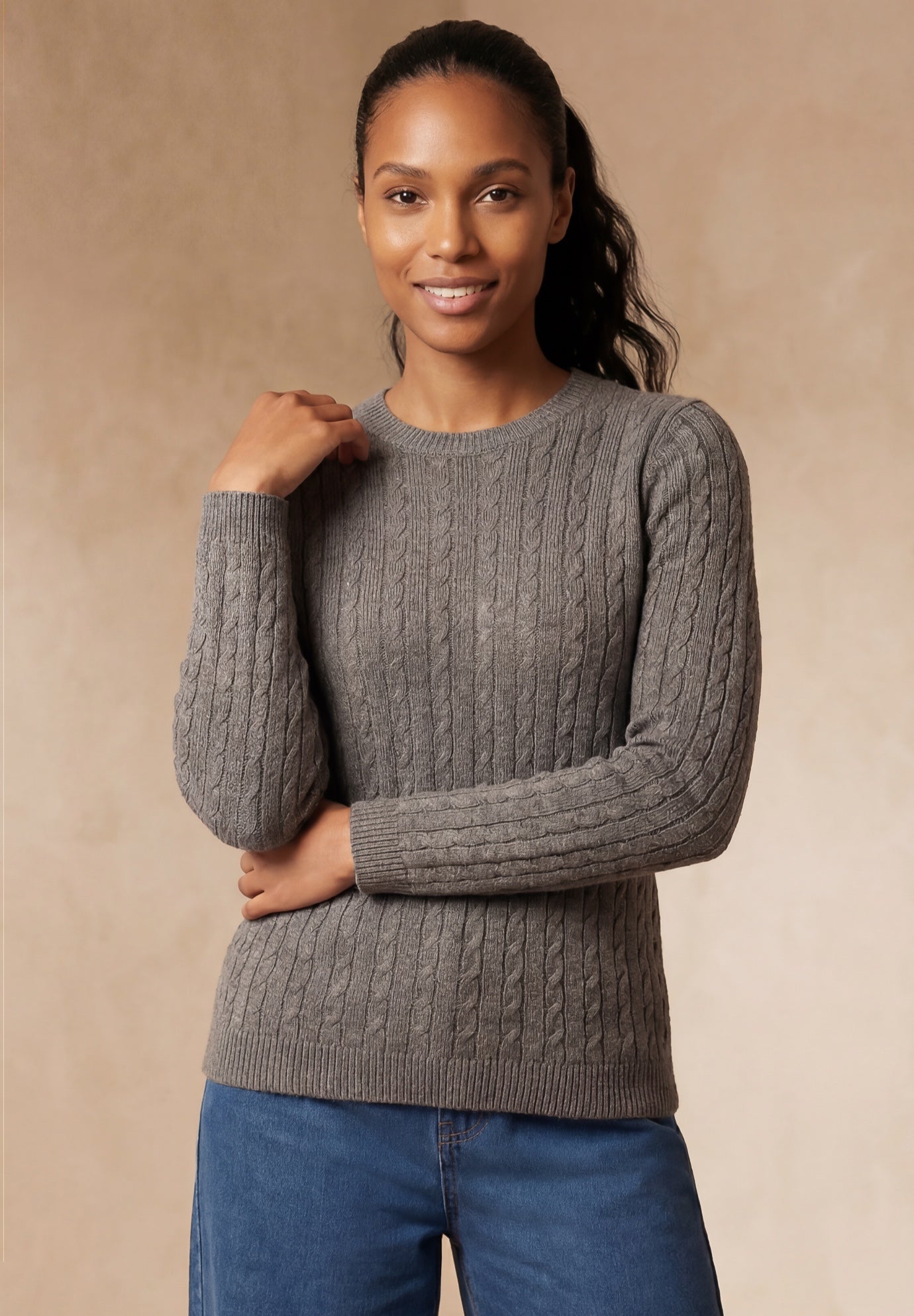 Cable Crewneck Sweater image number 0