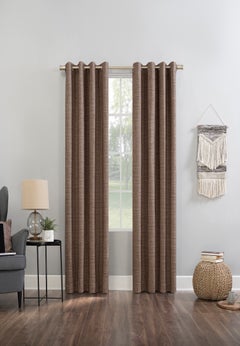 Kline Tweed Thermal 100% Blackout Grommet Panel