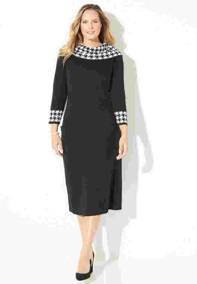 Cowl Neck Sweater Dress image number 0