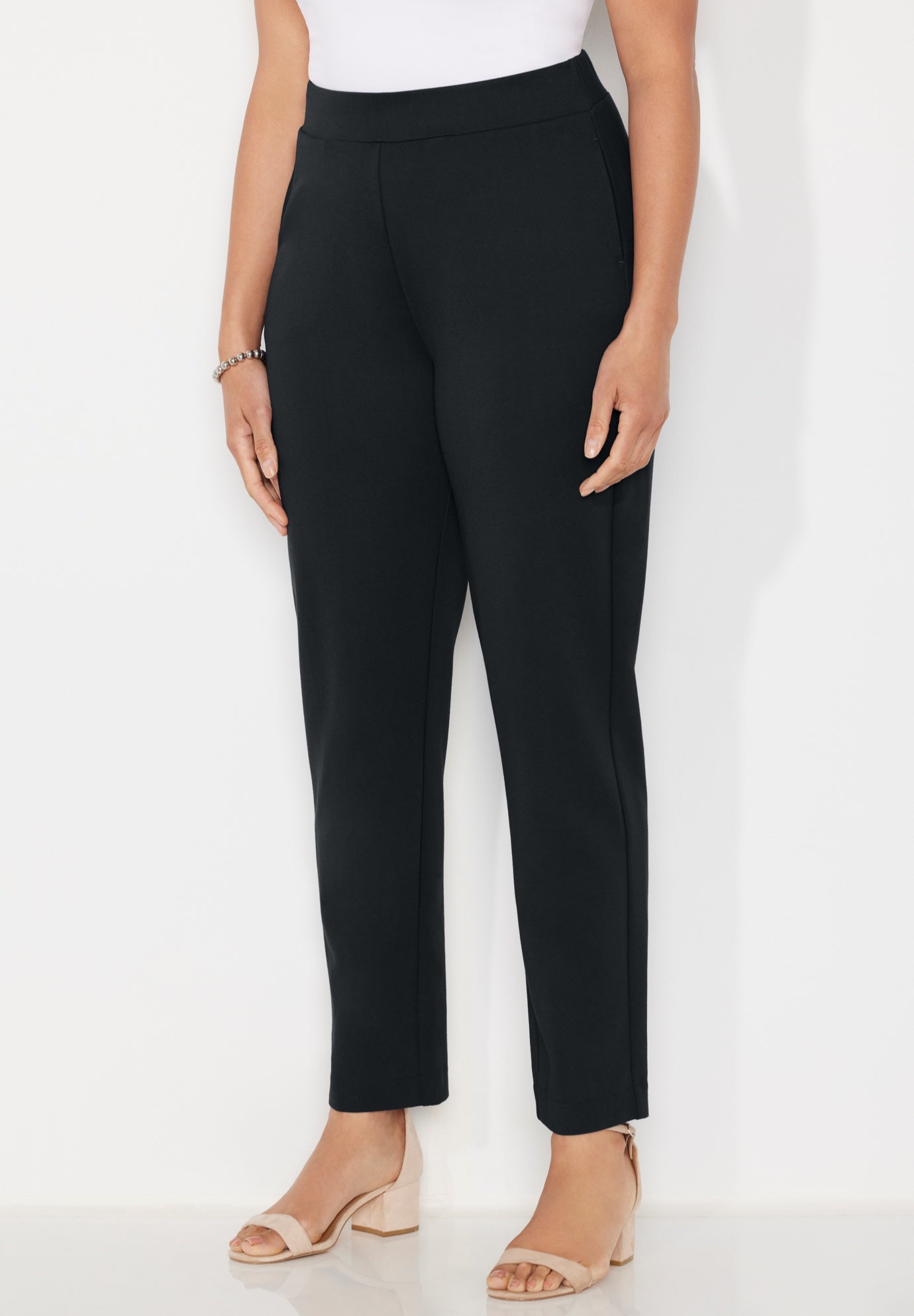 Liz&Me® Slim Leg Ponte Knit Pant image number 0