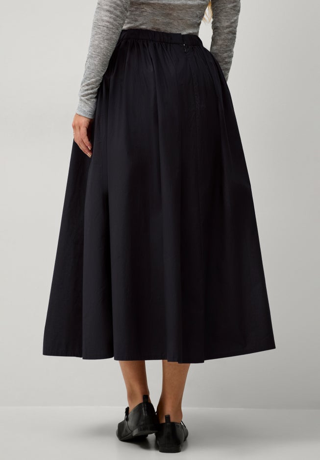 Elastic Back Full Midi Skirt image number 1