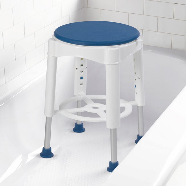 300 lbs. Weight Capacity Swivel Seat Shower Stool image number null