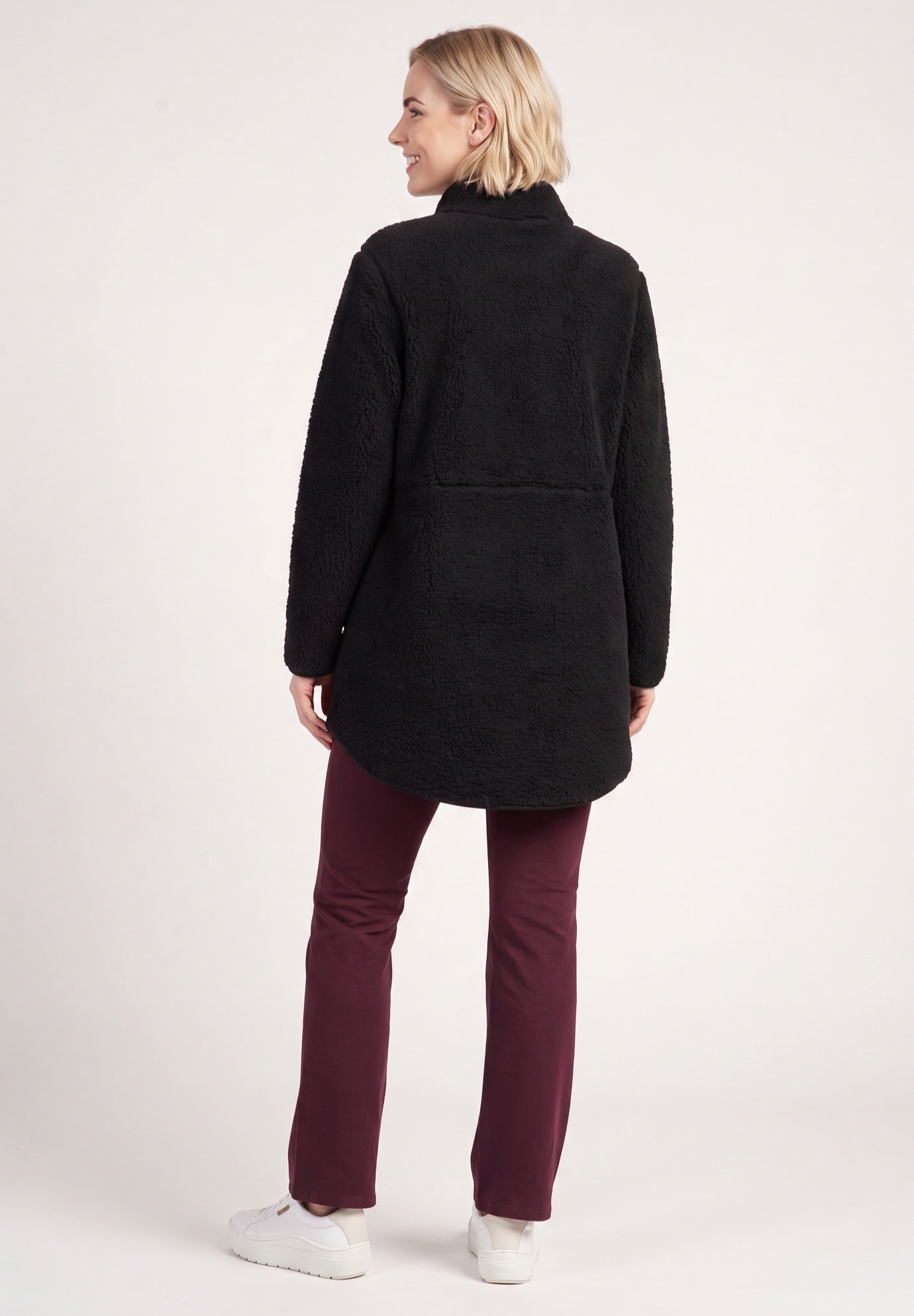 Half-Zip Sherpa Pullover image number 1