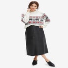 Fair Isle Mock Neck Sweater image number null