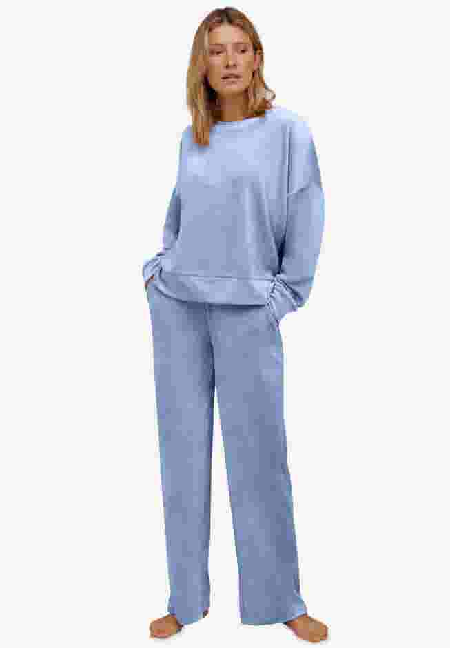 Boxy Velour Lounge Sweatshirt image number 0