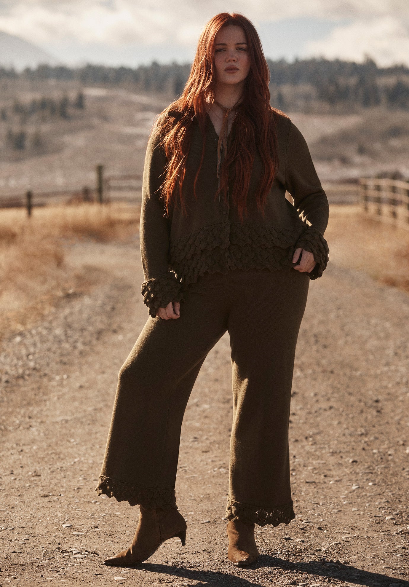 Ruffle Detail Sweater Pant image number 0