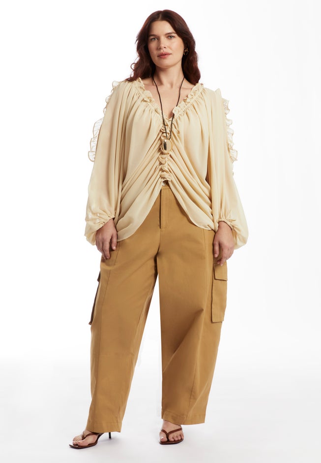 Barrel Leg Cargo Pant image number 1