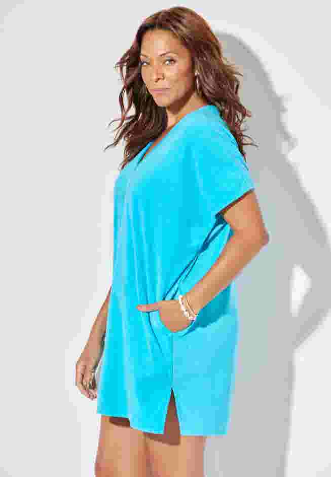 French Terry Lightweight Cover Up Tunic image number 4