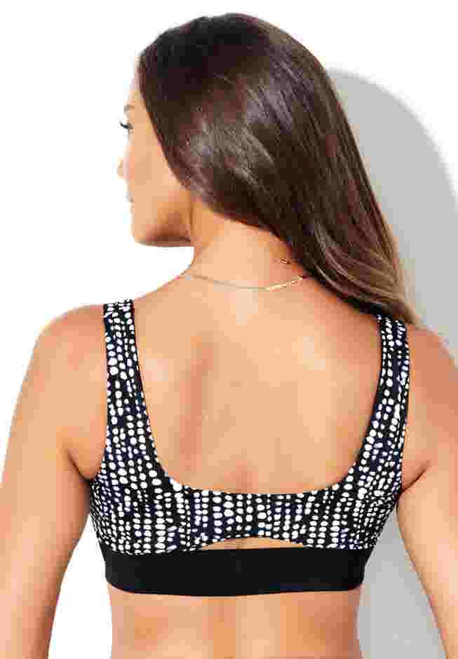 Longline Square Neck Bikini Top image number 1