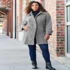 Plus Size Button Up Fleece Jacket image number 5