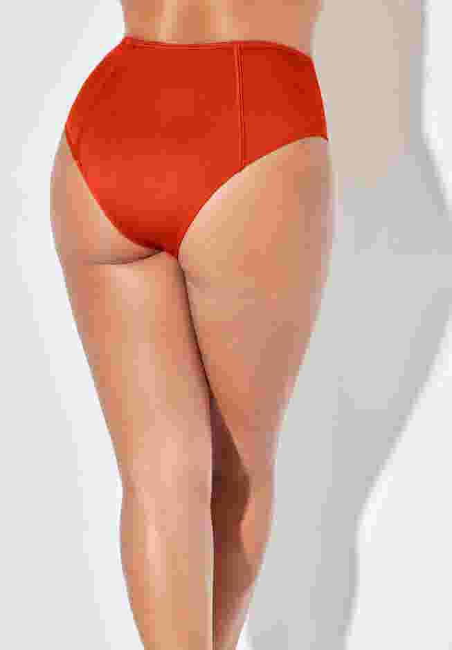 Shimmer High Waist Stitch Bikini Brief image number 1