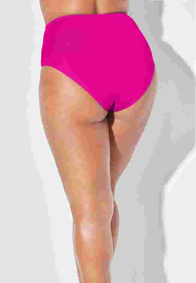 Side Knot Drape Overlay High Waist Bikini Brief image number 1