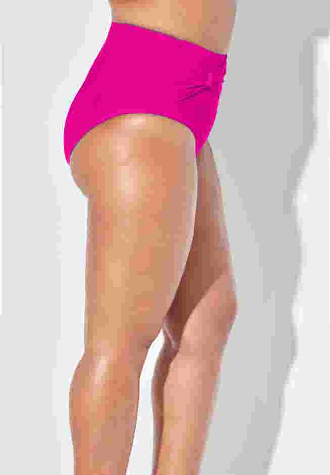 Side Knot Drape Overlay High Waist Bikini Brief image number 2