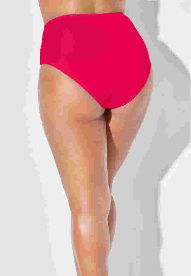 Side Knot Drape Overlay High Waist Swim Brief image number 1