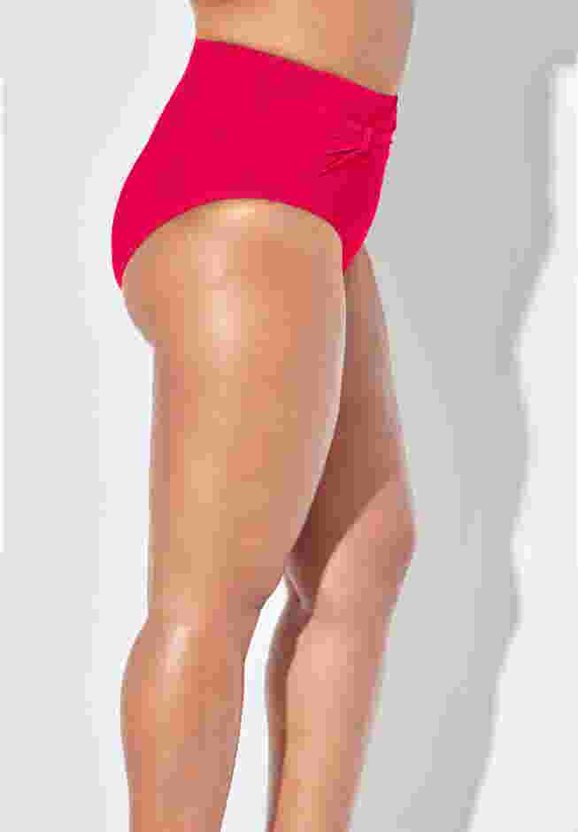 Side Knot Drape Overlay High Waist Swim Brief image number 2