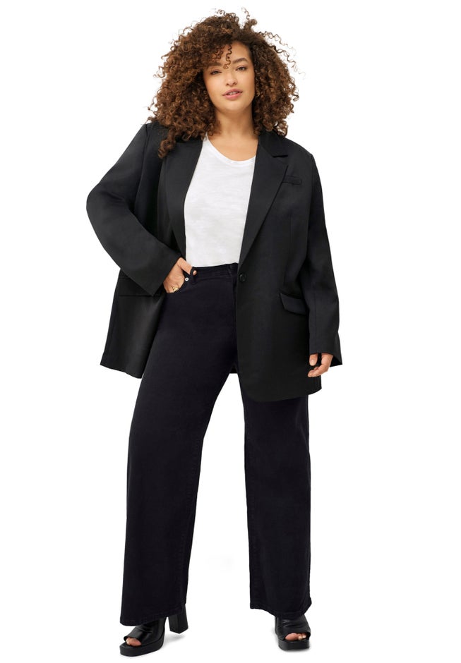 5-Pocket Wide Leg Jeans image number 3