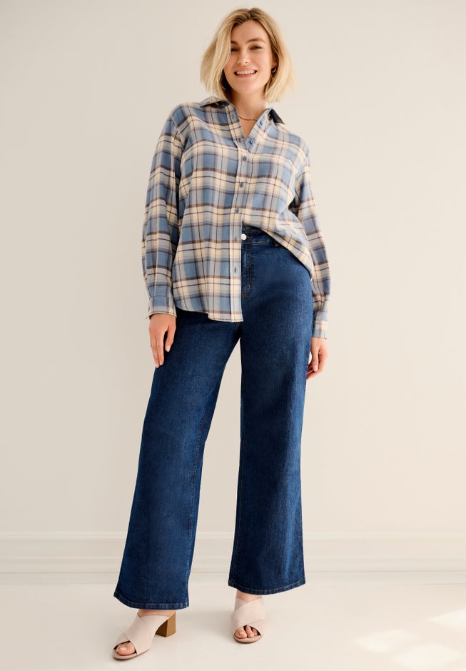 5-Pocket Wide Leg Jeans image number 4