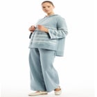 Bell-Sleeve French Terry Sweatshirt image number null
