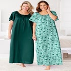 2-Pack Long Silky Gown image number null