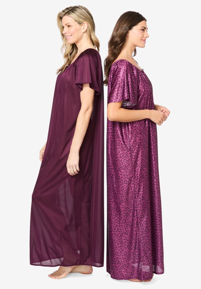 2-Pack Long Silky Gown image number 2