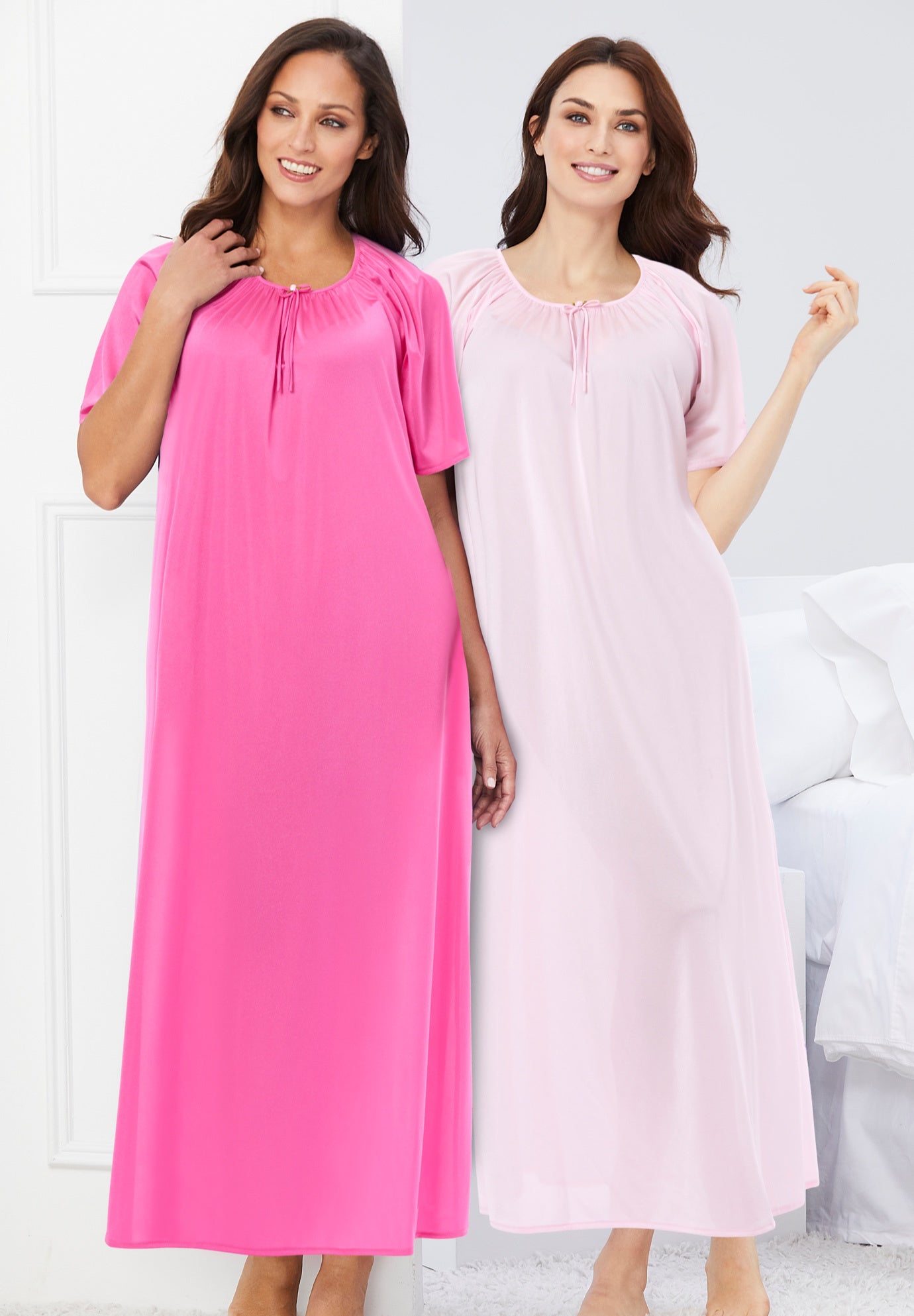 2-Pack Long Silky Gown image number 3