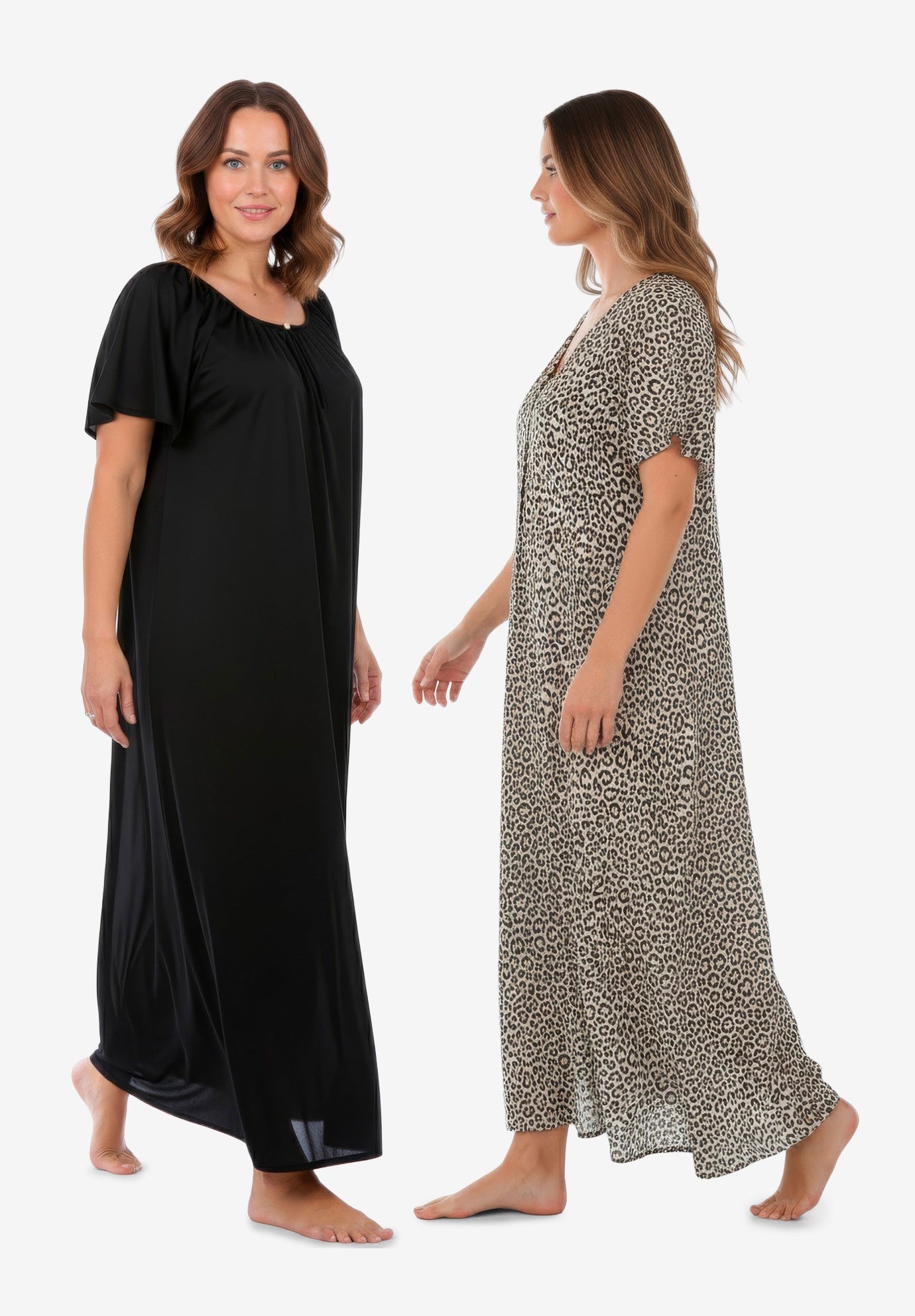 2-Pack Long Silky Gown image number 2