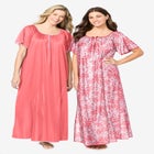 2-Pack Long Silky Gown image number null