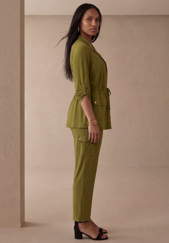 2-Piece Stretch Knit Cargo Set image number 2
