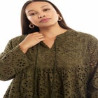 Eyelet Shirtdress image number null