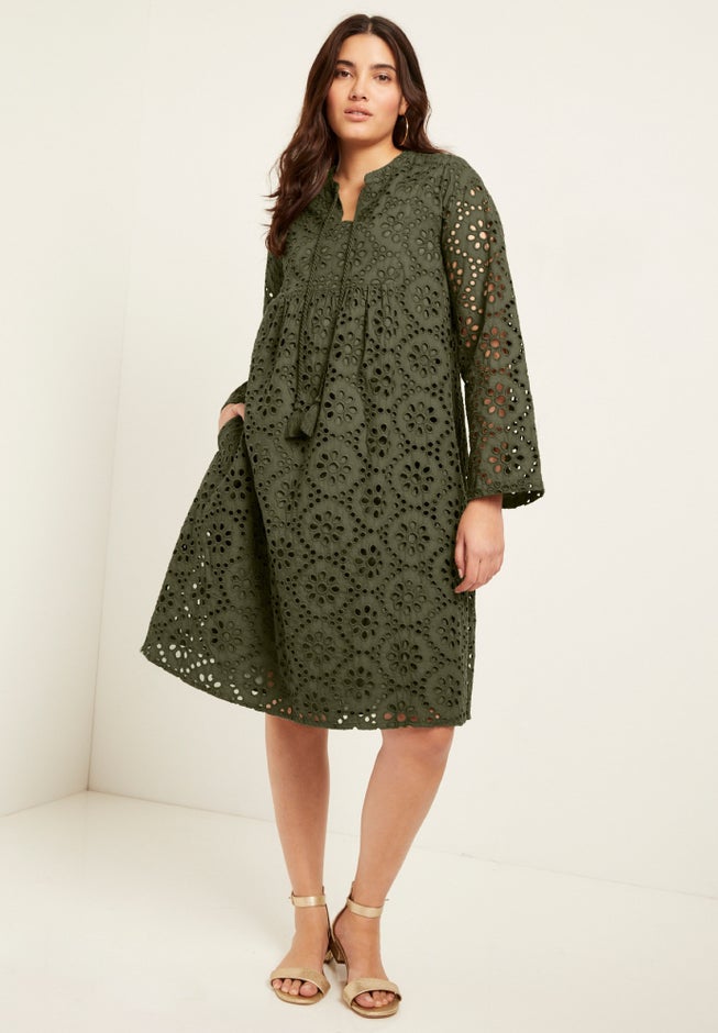 Eyelet Shirtdress image number 0