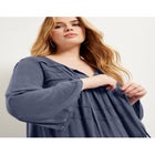 Acid Wash Peasant Blouse image number null