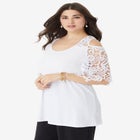 Cold Shoulder Ultrasmooth&reg; Fabric Tunic image number null