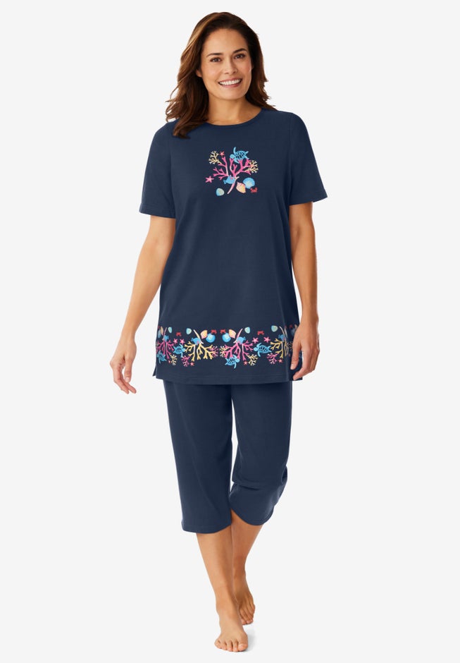 Knit Capri Sleep Set image number 0