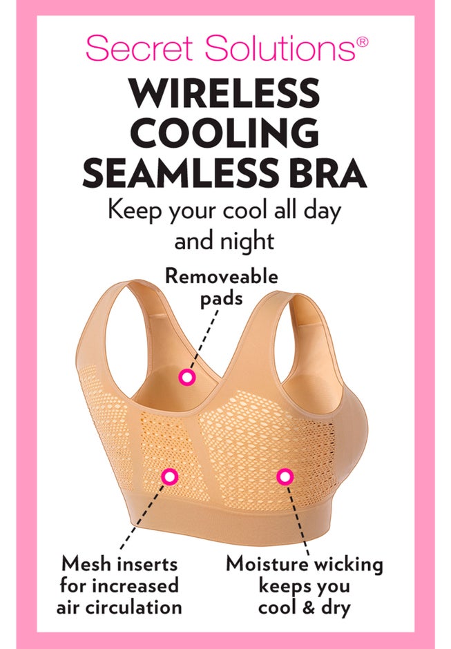 Wireless Cooling Seamless Bra image number 4