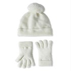 Faux Fur-Lined Beanie Hat and Glove Set. image number null